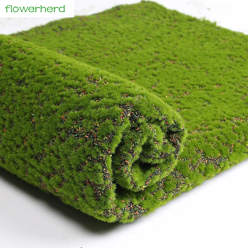 

1M*1M Big Size High Quality Artificial Glass Flower Simulation Green Plant Wall Moss Turf Simulation Lawn Green Plant Scene