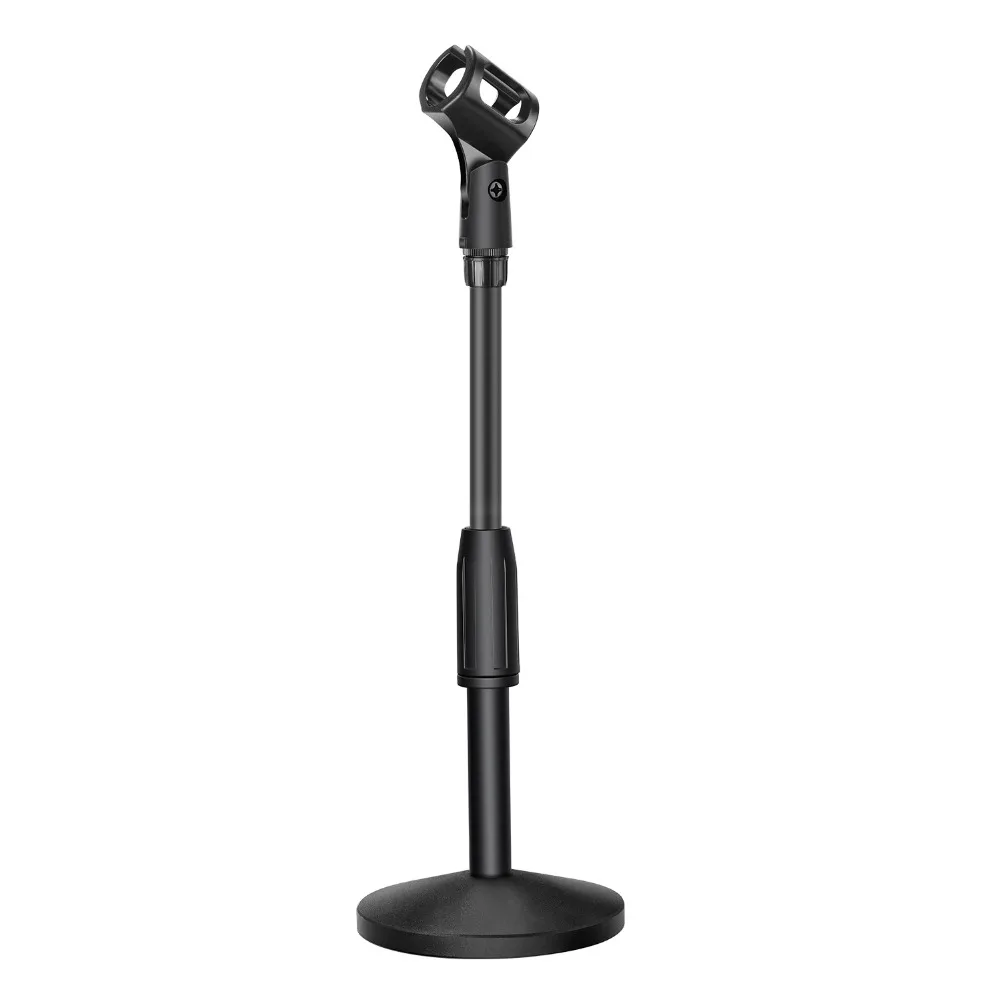 

Neewer Table Top Adjustable Microphone Stand with 5inches/12.7centimeters Diameter Heavy Duty Round Weighted Base and Microphone