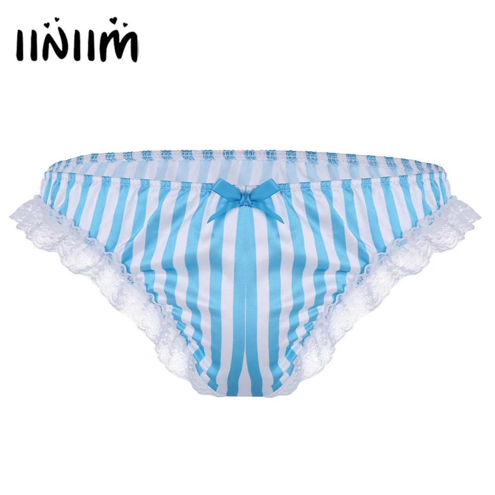 iiniim Mens High-Waisted Floral Lace Bikini Briefs Underwear Sissy Pouch Panties iiniim Mens High-Waisted Floral Lace Bikini Briefs Underwear Sissy Pouch Panties