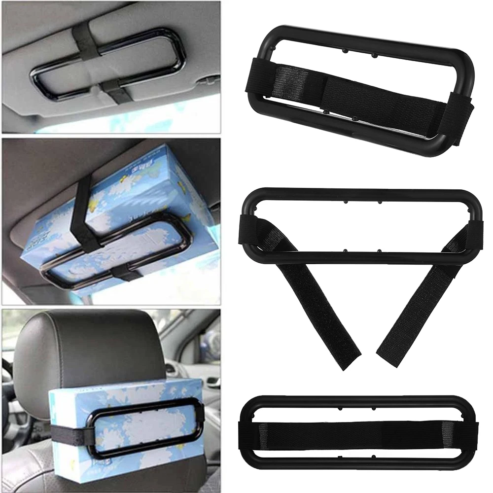 

Universal Car Sun Visor Tissue Boxes Holder Paper Napkin Clip Seat Back Hanger Bracket Storage Organization Interior Accessories