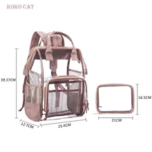 Сумки для женщин прозрачный рюкзак из ПВХ набор прозрачные рюкзаки женская школьная сумка высокого качества для девочек-подростков Mochila Feminina