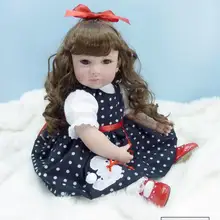 Около 50 см силиконовые виниловые Reborn Baby куклы детские игрушки сопроводительные Спящая девушка реалистичные мягкие куклы для подарков на день рождения