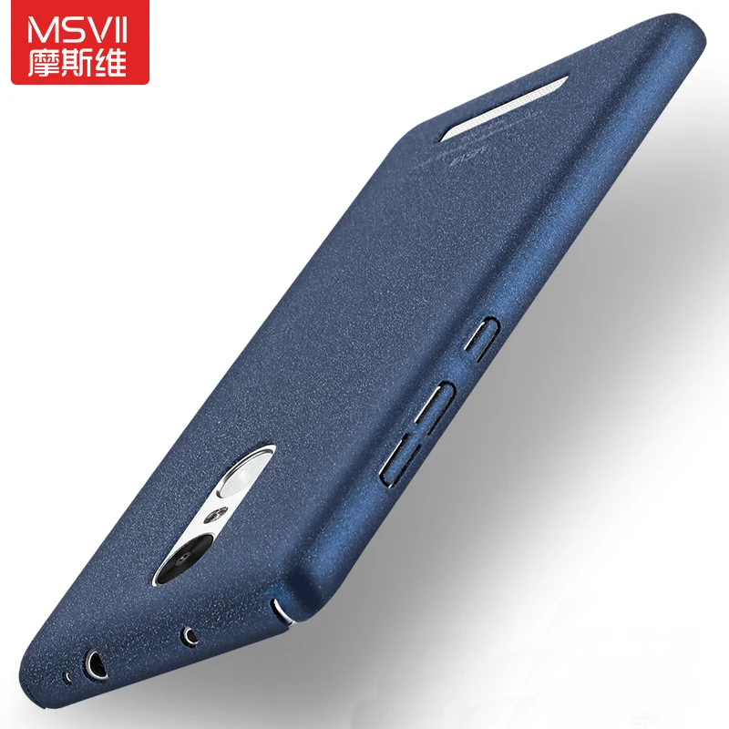  MSVII Brand For Xiaomi Redmi Note 3 Pro Prime Matte Case Hard Coque Back Cover Slim Fashion Phone Cases Housing For Redmi Note3 