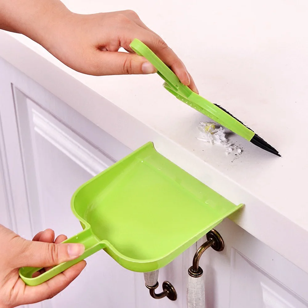 

Mini Desktop Sweep Cleaning Brush Small Broom Dustpan Set Shovel garbage and sweep the ingenious combination Daily special New