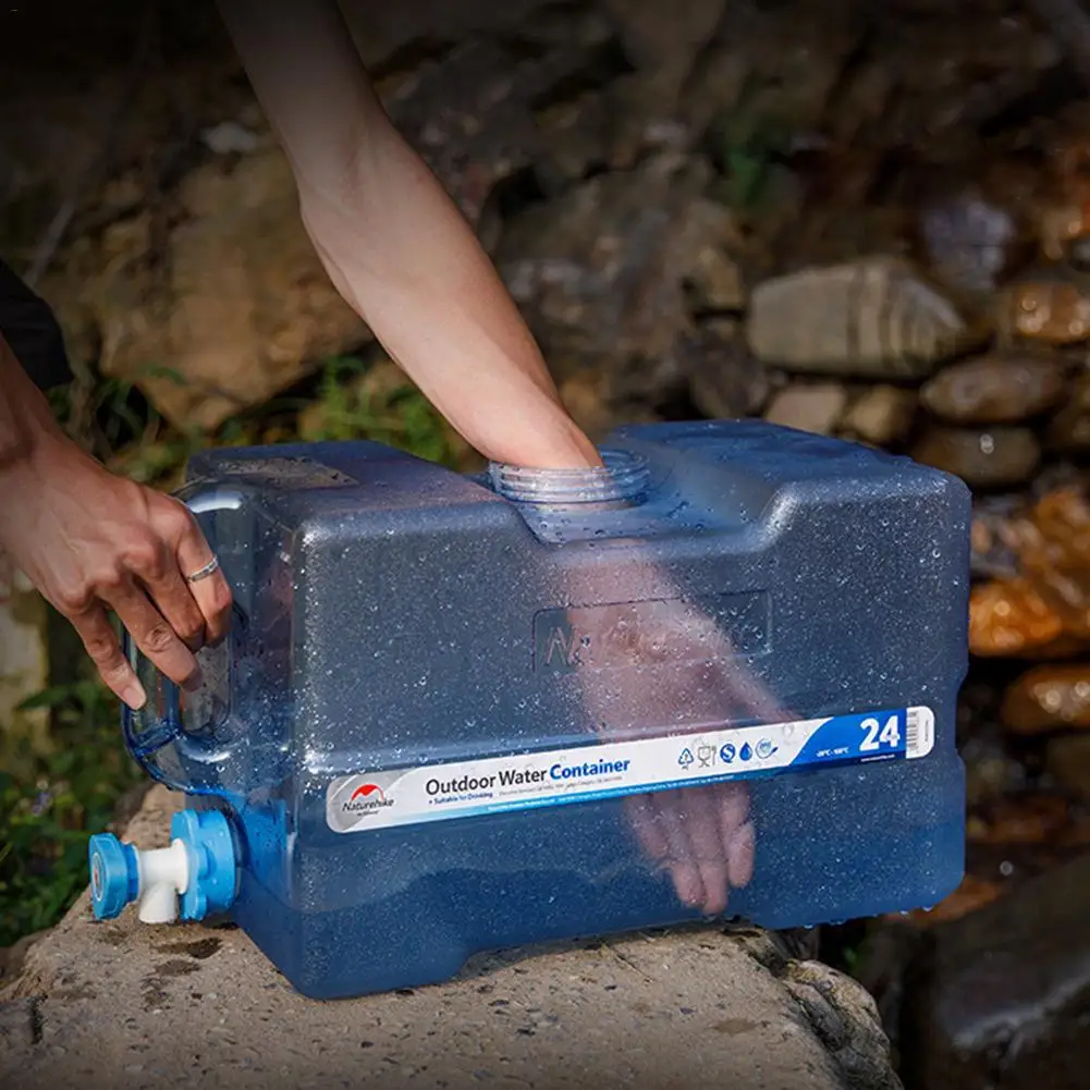 Tanque de Água de Grande Capacidade ao ar Recipiente de Água Chaleira de Condução com Torneira Transporte da Gota Balde Livre Portátil Camping Piquenique 24l 13 24L Balde Tanque de Água de Grande