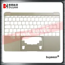 Б/у Подлинная 1" золото A1534 подставка для ладони для Macbook Air retina A1534 подставка для ног Топ чехол Великобритания ЕС раскладка для замены