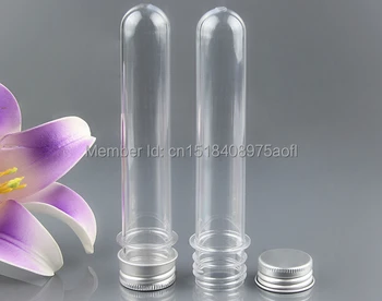 

FreeShipping 1000pcs/lot 40ml Transparent Mask Bath Salt Test PET Tube 40cc Clear Plastic Bottle Cosmetic Tube With Aluminum Cap