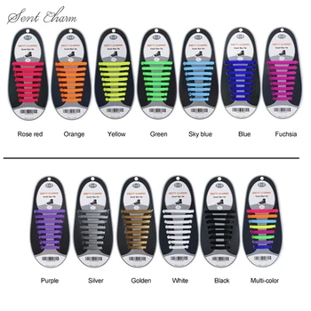 

10sets/pack No Tie Shoelaces Elastic Silicone Shoelaces Unisex Adult Athletic Running All Sneakers Fit Shoe Lace