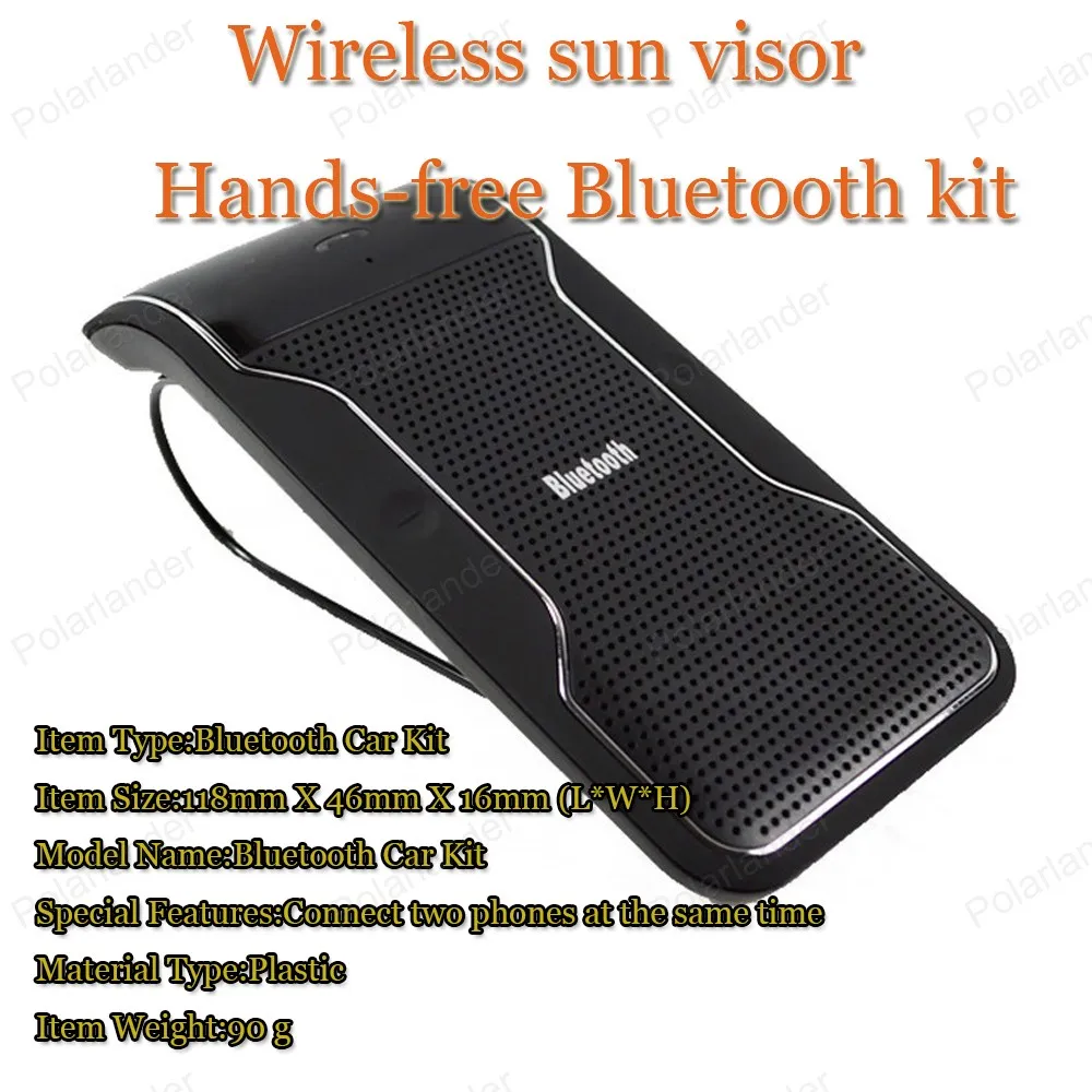 Мини-гарнитура для автомобиля Bluetooth V3.0 + EDR солнцезащитный козырек система hands-free
