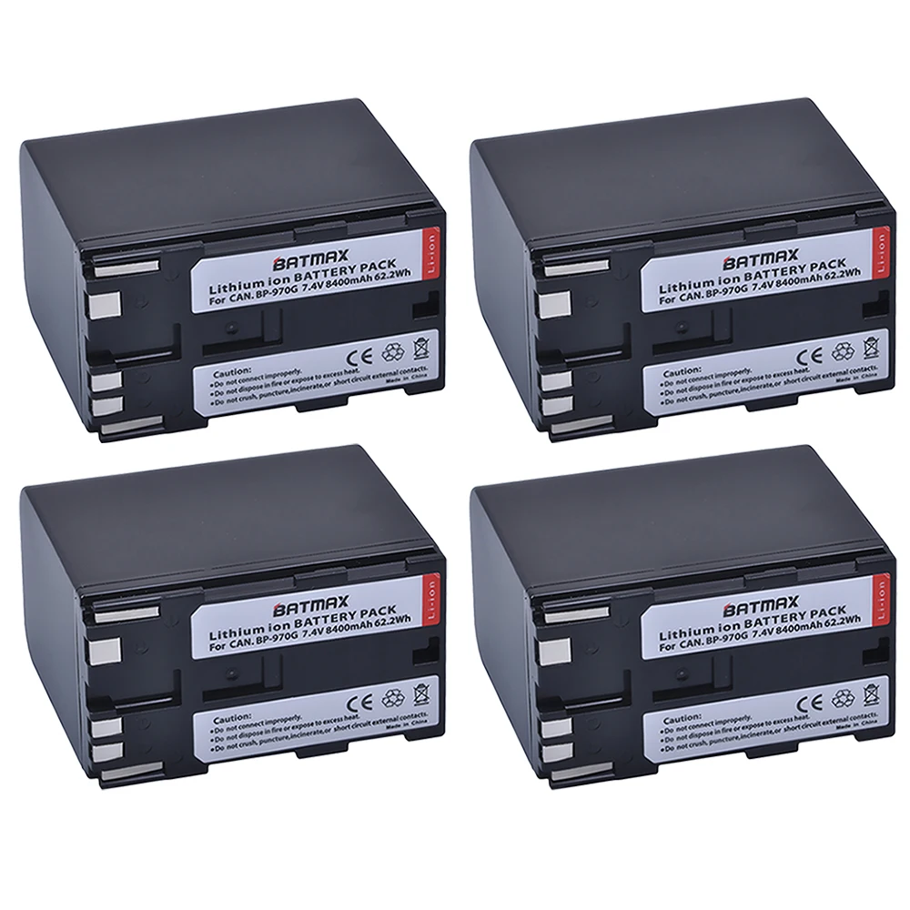 

3Pcs 7,4 V 8400mAh BP-970G BP970G BP 970G BP-975 Аккумулятор для Canon EOS C100,EOS C100 Mark II,EOS C300,EOS C300 PL,GL2,XF100,XF105