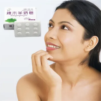 

100% Natural gentle without stimulation Goats' milk handmade soap 40g/Pcs, Facial soap for skin Anti-wrinkle Deep nourishment