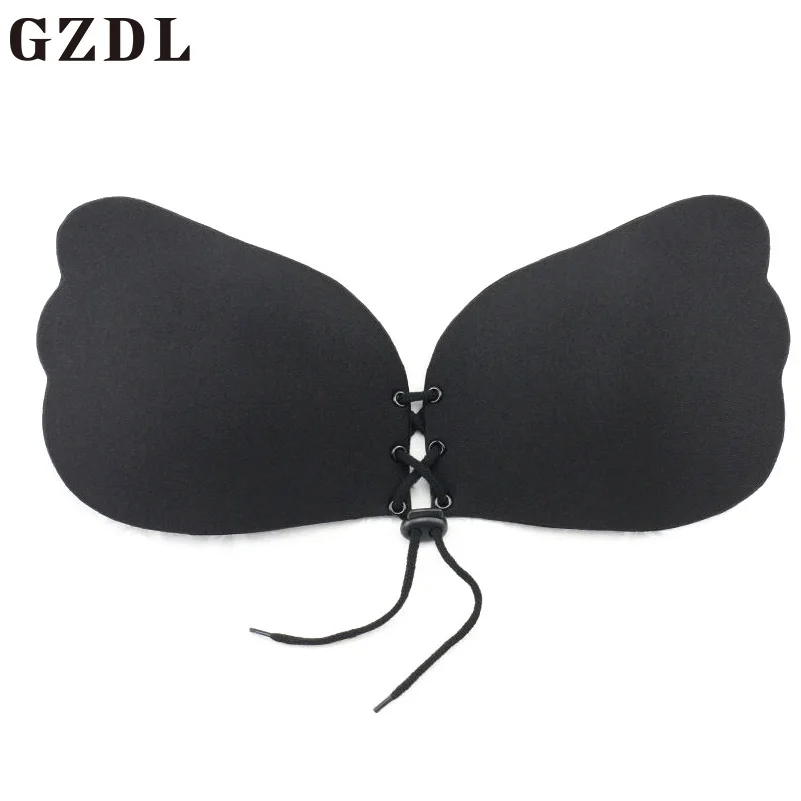 GZDL Sexy Seamless Push Up Women Bra Invisible Self Adhesive Sticky Bra