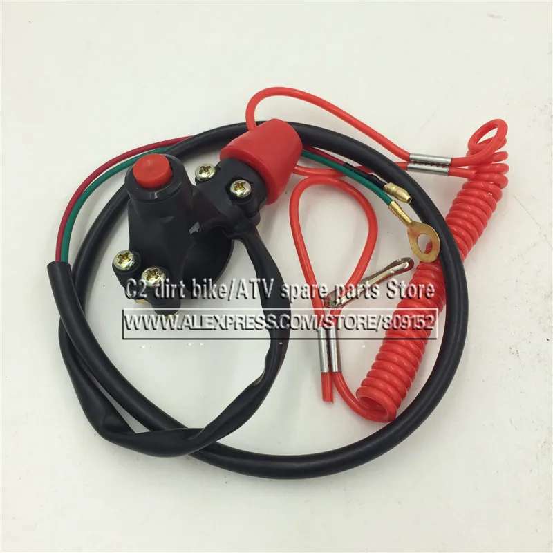 Emergency Kill Switch dirt bike pocket bike ATV use safety kill switch
