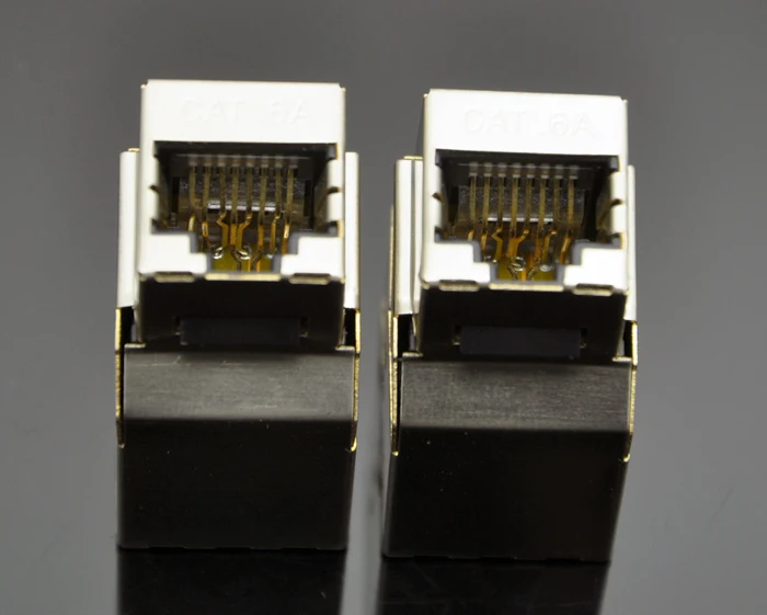10G 500 МГц Cat.6A RJ45 встроенный переходник женский экранированный адаптер для пустой