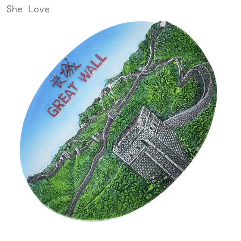

She Love Beijing Great Wall 3D Fridge Magnet Refrigerator Sticker Travel Gift Souvenir Decoration