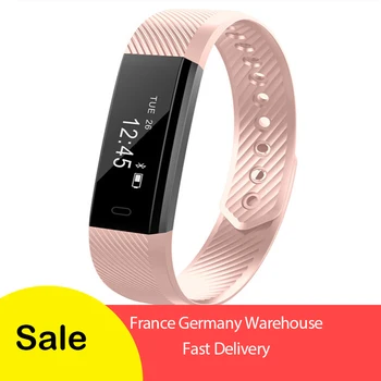 

5 Candy Colors Outdoor Fitness Tracker Running Walking Pedometer Heart Rate Monitor Smart Bracelet Health Sleep Activity Tracker