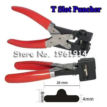

Free shipping T shape hole punch shapes furadores hardballs pvc card plier 26x8x4mm stationery supply