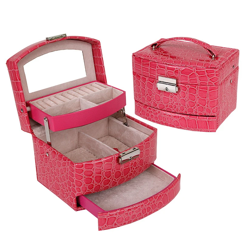 Buy Portable Jewelry Box Organizer Ring Stud Earrings