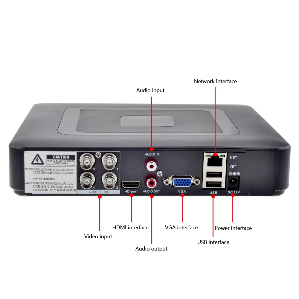 Система видеонаблюдения GADINAN 4CH AHD DVR с 2 камерами МП 1080P|system cctv|system securitysystem security camera