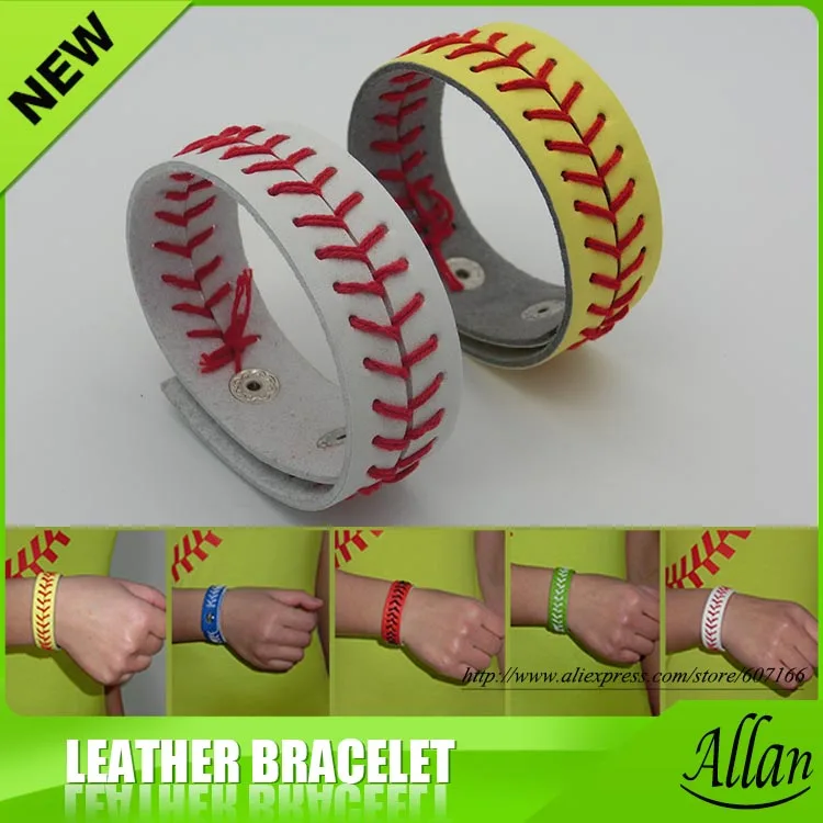 Wholesale Baseball Softball Seam Braceletsin Chain & Link Bracelets