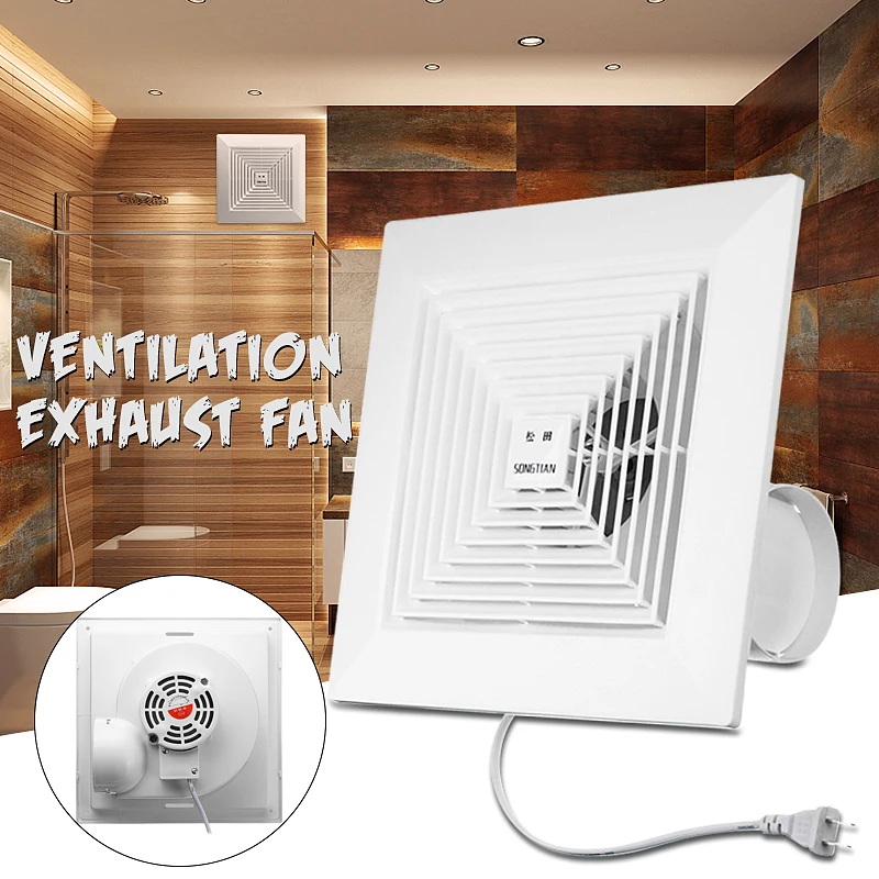 Us 23 59 45 Off 38w 8 Inch 220v Low Noise Window Ceiling Wall Mount Ventilation Exhaust Fan Bathroom Kitchen Blower Home System In Exhaust Fans From