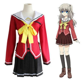 

Japanese Anime Charlotte Nao Tomori/Yusa Nishimori Uniform Girls Cosplay Costume Full Suits School Uniform