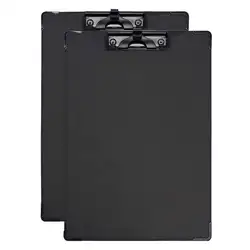 Waterproof планшет из ПВХ Set, Letter size Clipboard with Pen Slot, 2-Pack, 12,6x9,06 Inch (Black)