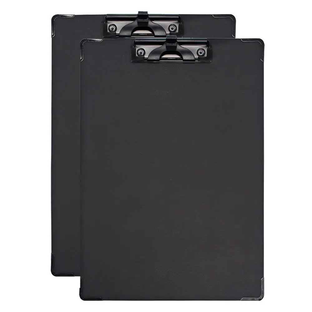 

MyLifeUNIT Waterproof PVC Clipboard Business A4 Folder Letter Size Clipboard with Pen Slot Writing Pad 2 pcs