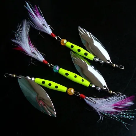 [3 шт.] 10 г кристалл флэш Bucktail Spinner приманки для пятнистый бас Рыбалка блесны|lure