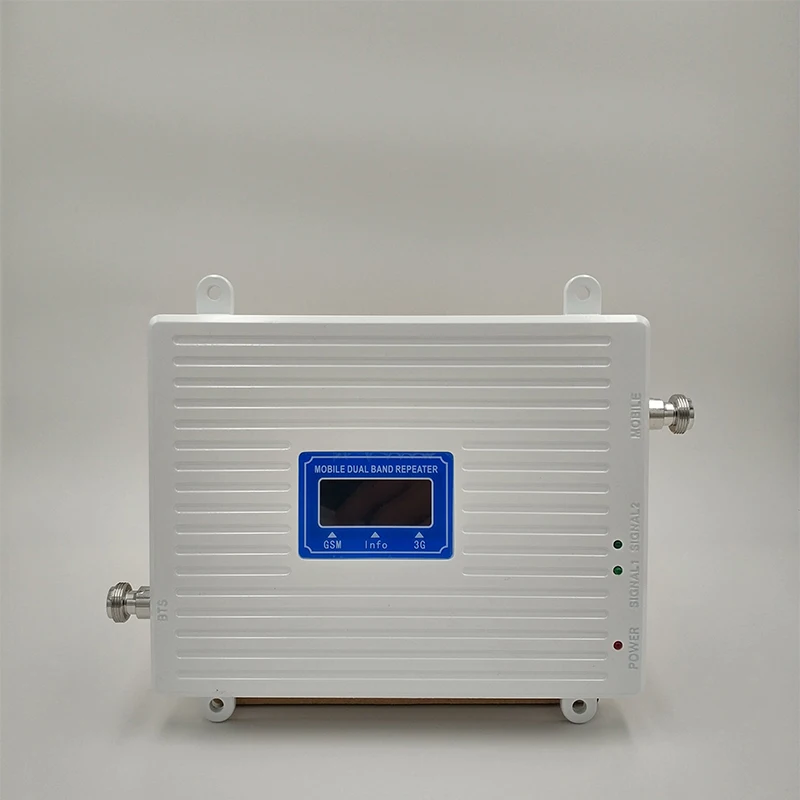 Gain 70dB 2G 3G Dual Band Booster 900 2100 MHz Mobile Signal Booster GSM 900 UMTS WCDMA 2100 Signal Repeater Cellular Amplifier