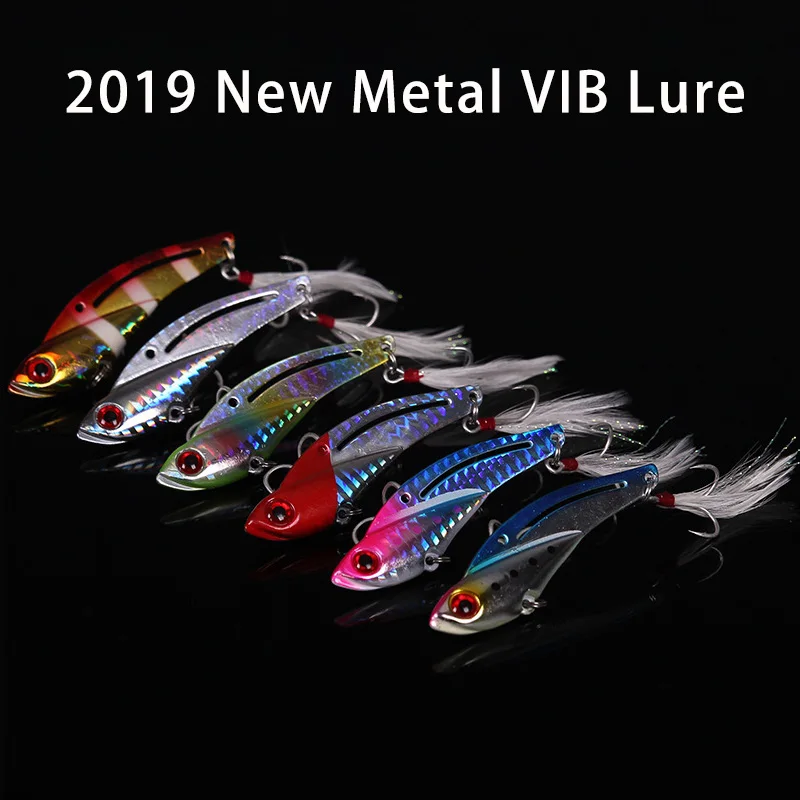 

6Piece/Lot Metal VIB Artificial Bait Lure 10g 14g 20g 25g Mixed Color Vibrating Sinking VIB Fishing Lure Freshwater Sea Fishing