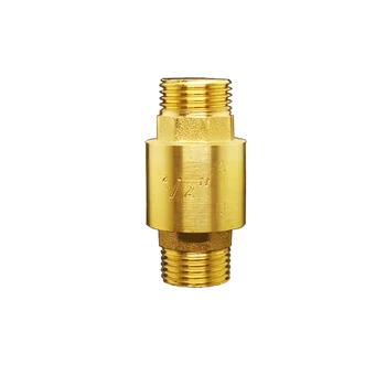 

1/2" 3/4" 1" BSP Male Thread Brass Vertical Lift Spring Check Valve One Way Non-return Valve For Water