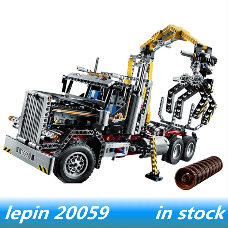 

Lepin 20059 lepin Technic logging truck set Mechanical Compatible legoing technic logging truck Legoing 9397 Building Blocks