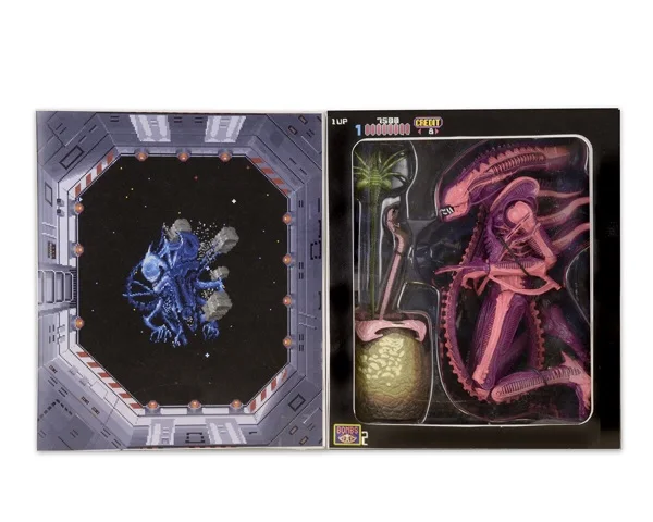 

Cartoon character toys special-shaped Aliens egg game version arcade version 8 inch original movable doll model NECA