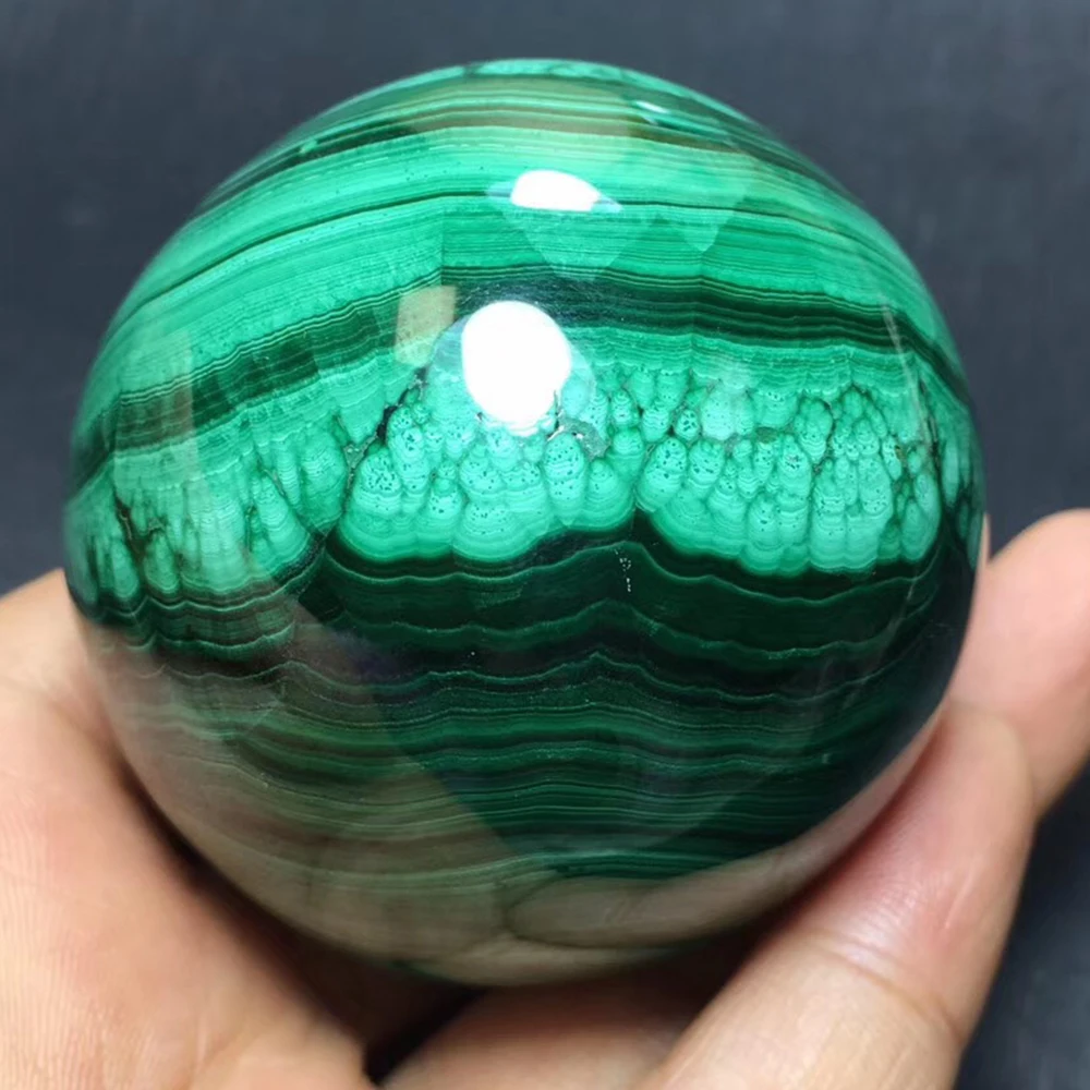 Большой размер натуральный зеленый малахитовый шар кварцевый кристалл сфера минеральный с лечебным действием, образцы хрустальные камни для медитации дома Dcoration