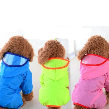 

Pets Hooded Dog Raincoat Waterproof Clothes For Small medium large Dogs Clothing Dog Raincoats Poncho Puppy Raincoat Supplies