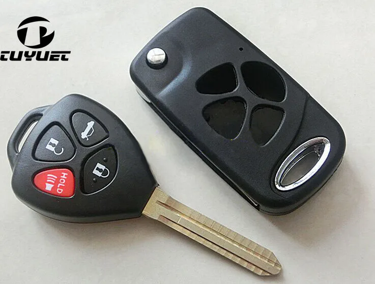 4 Buttons Toyota Camry Alphard Modified key shell  (4)-1