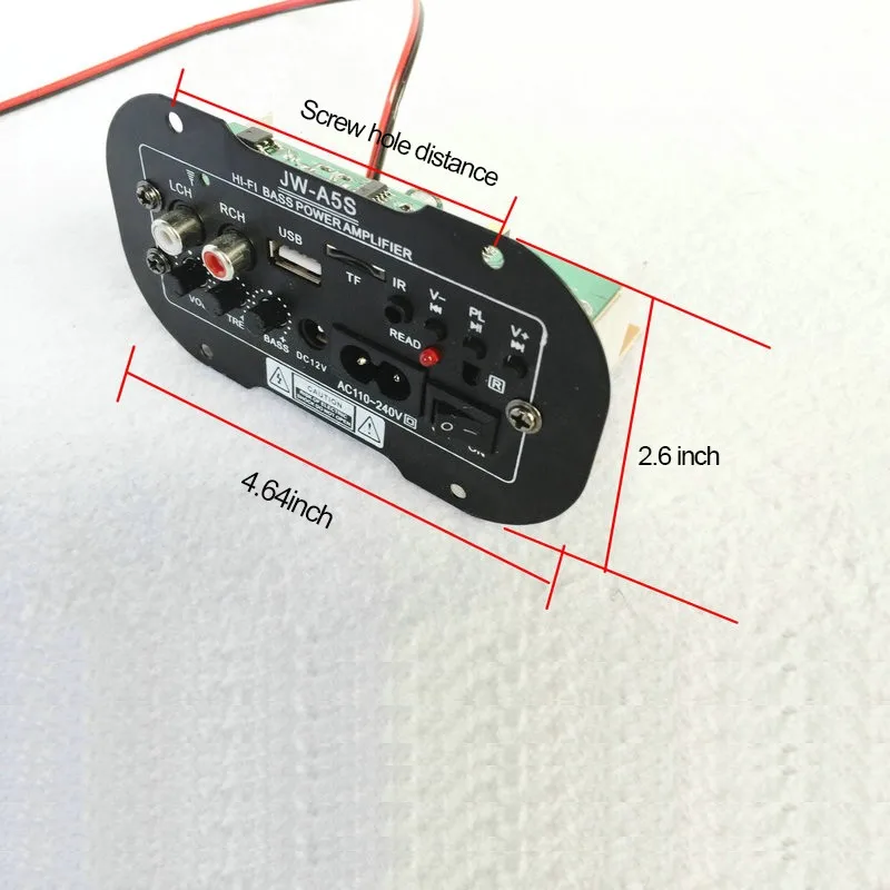 Усилитель USB TF пульт дистанционного управления для 5/6 дюймового динамика автомобиля Bluetooth HiFi усилитель мощности баса стерео цифровой усилитель
