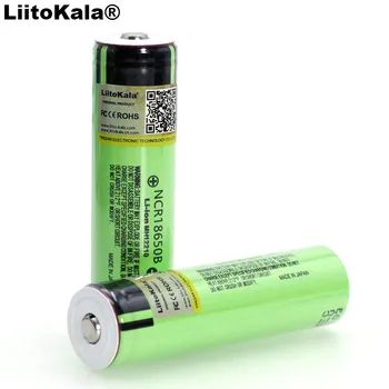 

2PCS Liitokala Original NCR18650B 3.7 v 3400 mAh 18650 Lithium Rechargeable Battery + Pointed(No PCB) For Flashlight batteries