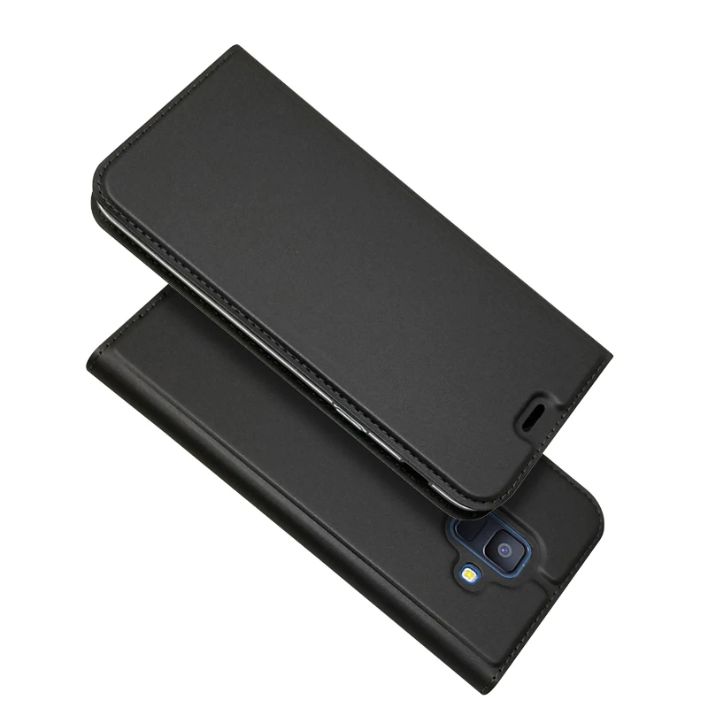 

Luxury Leather Case For Samsung Galaxy A6 2018 Cases Cover for Galaxy A6 2018 A600FN Flip Wallet Magnetic Phone Coque Funda Etui