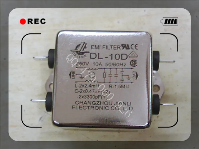 

[ZOB] Jianli EMI power filter DL-10D --5PCS/LOT
