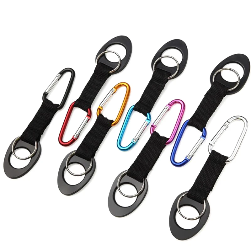 

Outdoor Multifunction Silicone Backpack Buckle Hook Water Bottle Holder Clip Climb Carabiner Belt Camping Traveling Key Ring