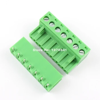 

50 Pcs Per Lot 5.08mm Pitch Right Angle 7 pin 7 way Screw Terminal Block Plug Connector