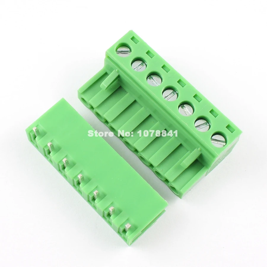 50pcs 5.08mm Pitch Right Angle 7 pin way Screw Terminal Block Plug Connector | Обустройство дома