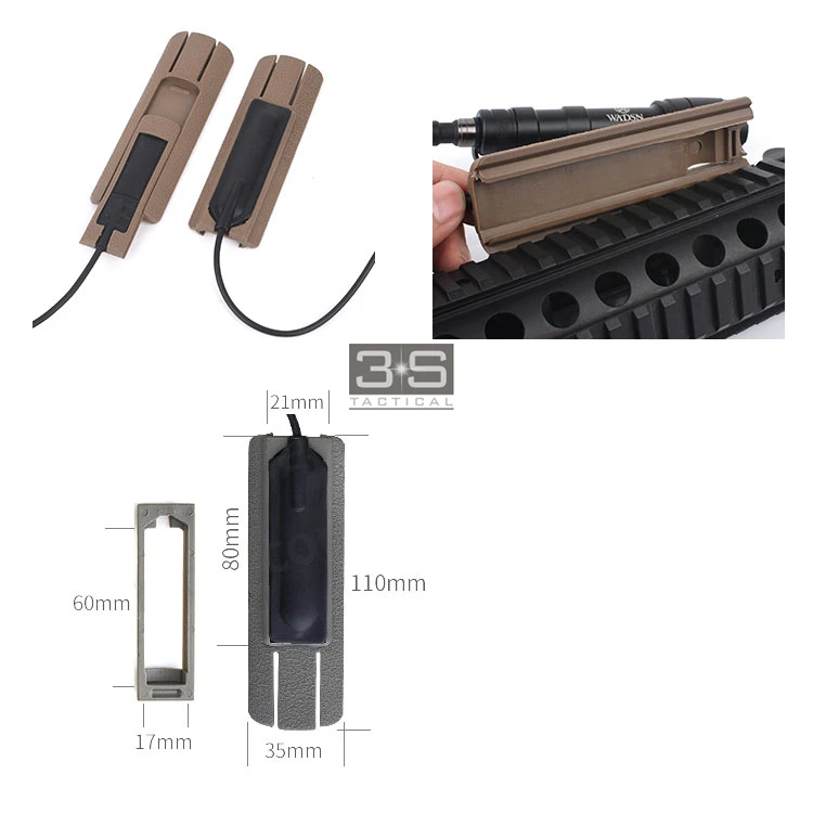 Элемент Softair Picatinny Rail TD SCAR карманная панель и TD BATTLE Rail Cover с карманом Tactical an peq 15 Switch