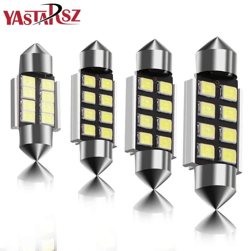 

2018 1PCS Festoon 8 SMD 36MM Car LED Bulbs Interior Dome Festoon Lights License Plate lights White 12V Hot Selling accessories