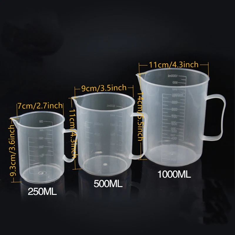 Plastic Translucent Measuring Cup 250ml 500ml 1000ml Optional Measuring Cups Jugs Aliexpress