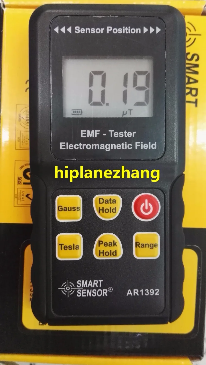 Handheld EMF Meter Field Tester Range 0 2000mG 0 200uT