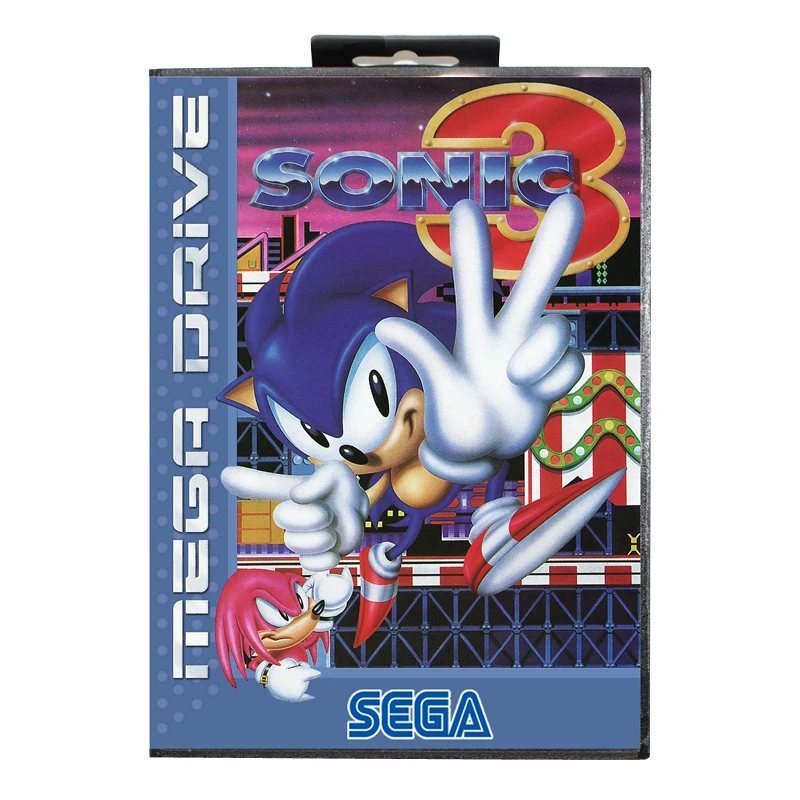 Игровая карта Sonic 3 16 бит для Genesis MD с коробкой Sega Mega Drive | Электроника