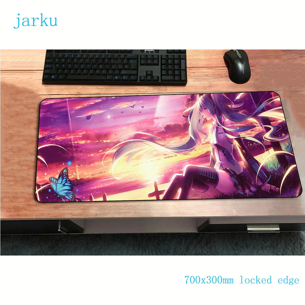 Аниме Коврик для мыши с Девушкой мультфильм 700x300 мм игровой коврик для мыши геймер Коврик для мыши Инди поп-коврик клавиатура компьютерная мышь ноутбук игровой коврик